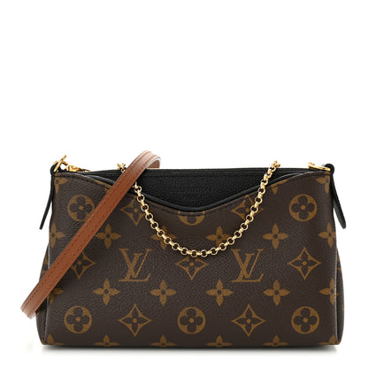 Louis Vuitton Monogram Pallas Clutch Black 1 of 9