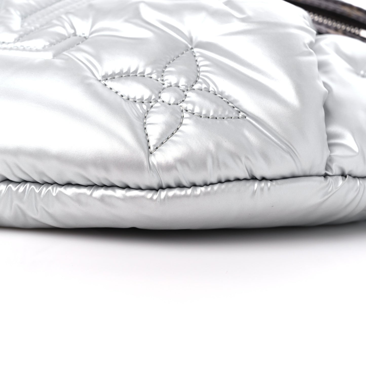 Econyl Monogram Pillow BumBag Silver