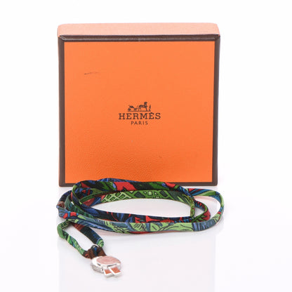 Hermes Silk Tourbillon de Couleurs Bracelet 6 of 6