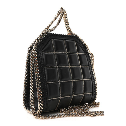 Stella McCartney Vegan Leather Quilted Tiny Falabella Tote Black 5 of 19