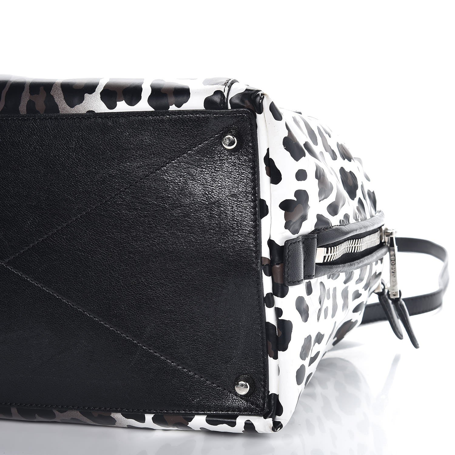 Marc Jacobs Coated Lambskin Leopard Print Antonia Tote Natural 9 of 10