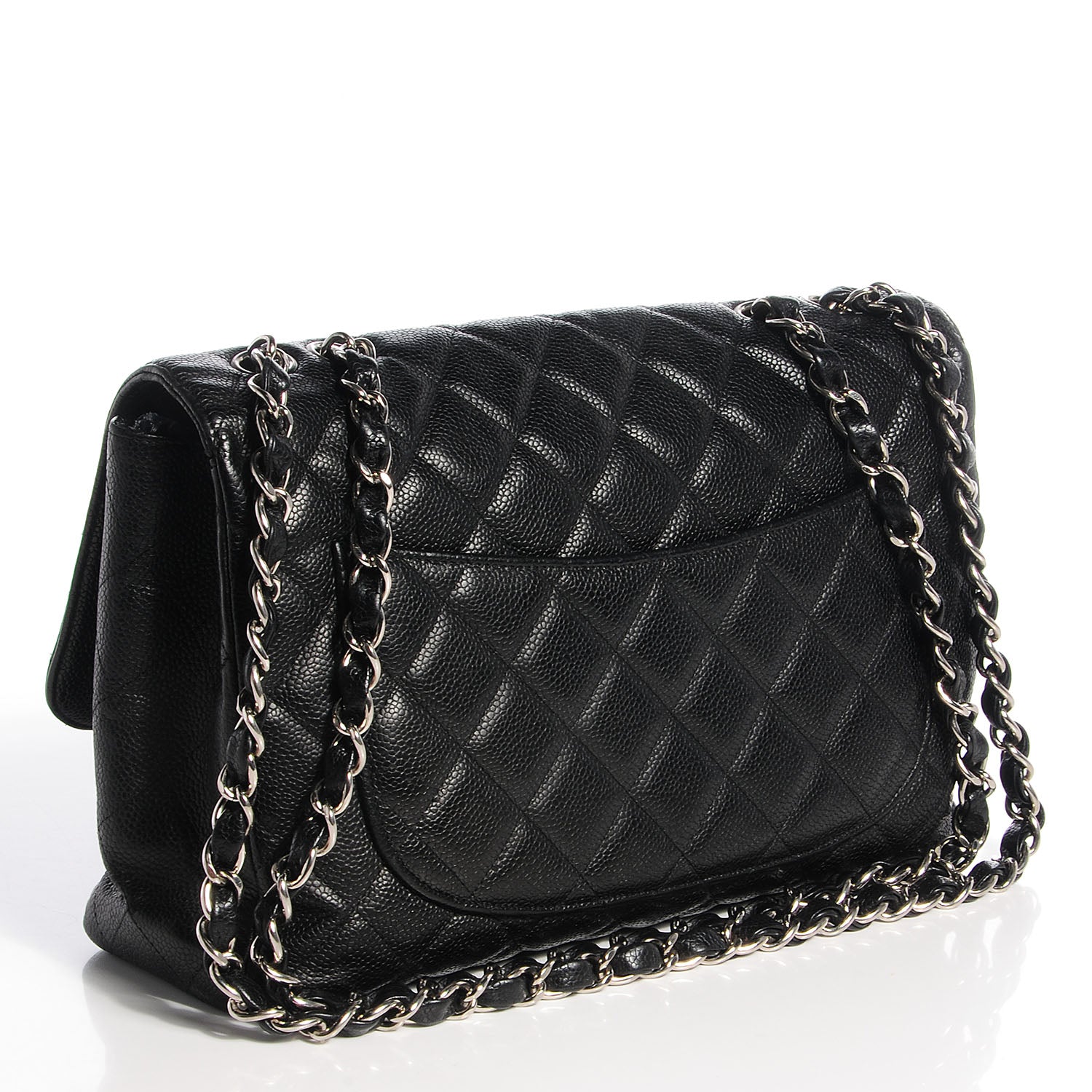 Chanel Caviar Jumbo Single Flap Black 3 of 8