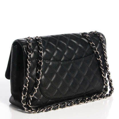 Chanel Caviar Jumbo Single Flap Black 3 of 8