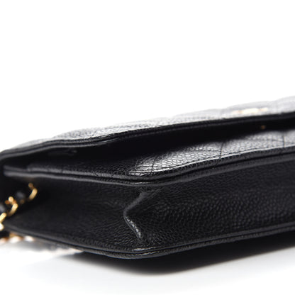 Chanel Caviar Quilted Wallet On Chain WOC Black 6 of 10