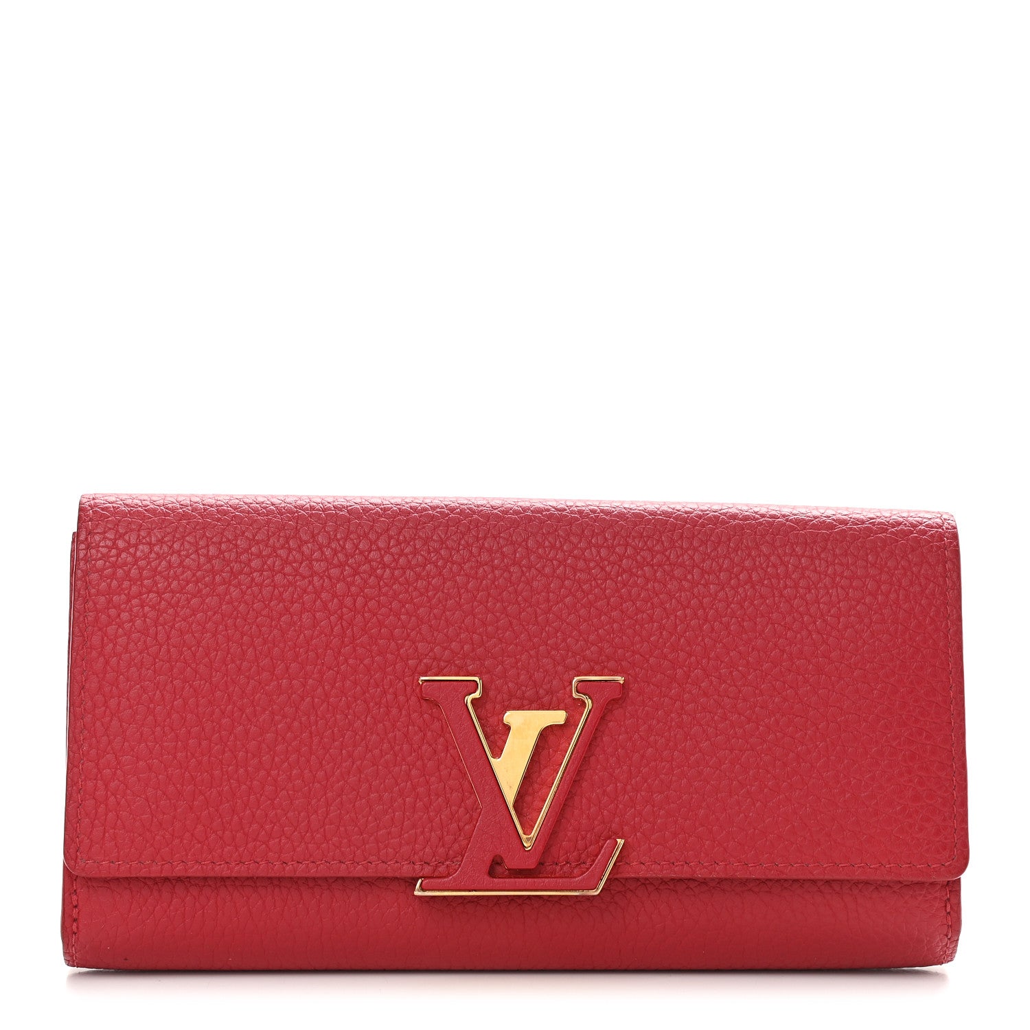 Louis Vuitton Taurillon Capucines Wallet Rubis 1 of 9