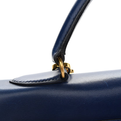 Hermes Box Kelly Retourne 32 Bleu Saphir 15 of 15