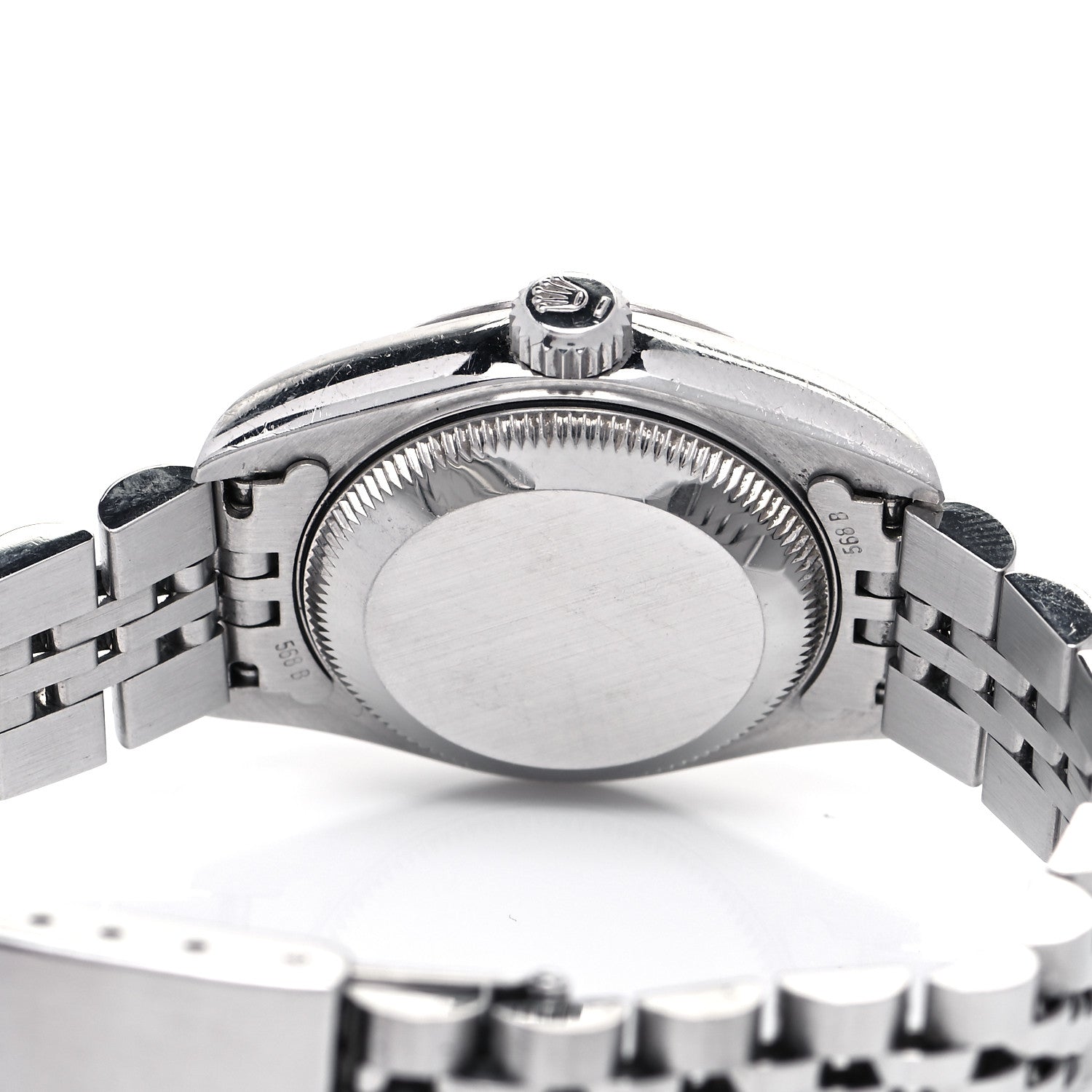 Rolex Stainless Steel 18K White Gold Diamond 26mm Oyster Perpetual Datejust Watch Silver 69174 4 of 4