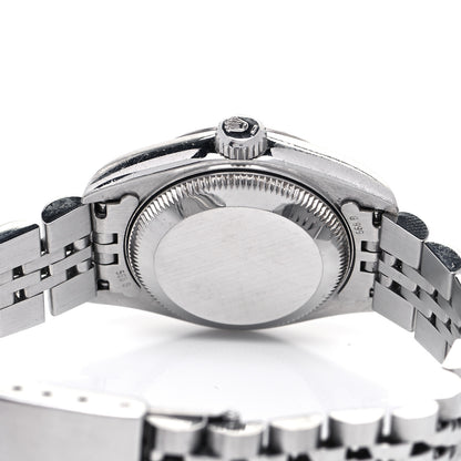 Rolex Stainless Steel 18K White Gold Diamond 26mm Oyster Perpetual Datejust Watch Silver 69174 4 of 4