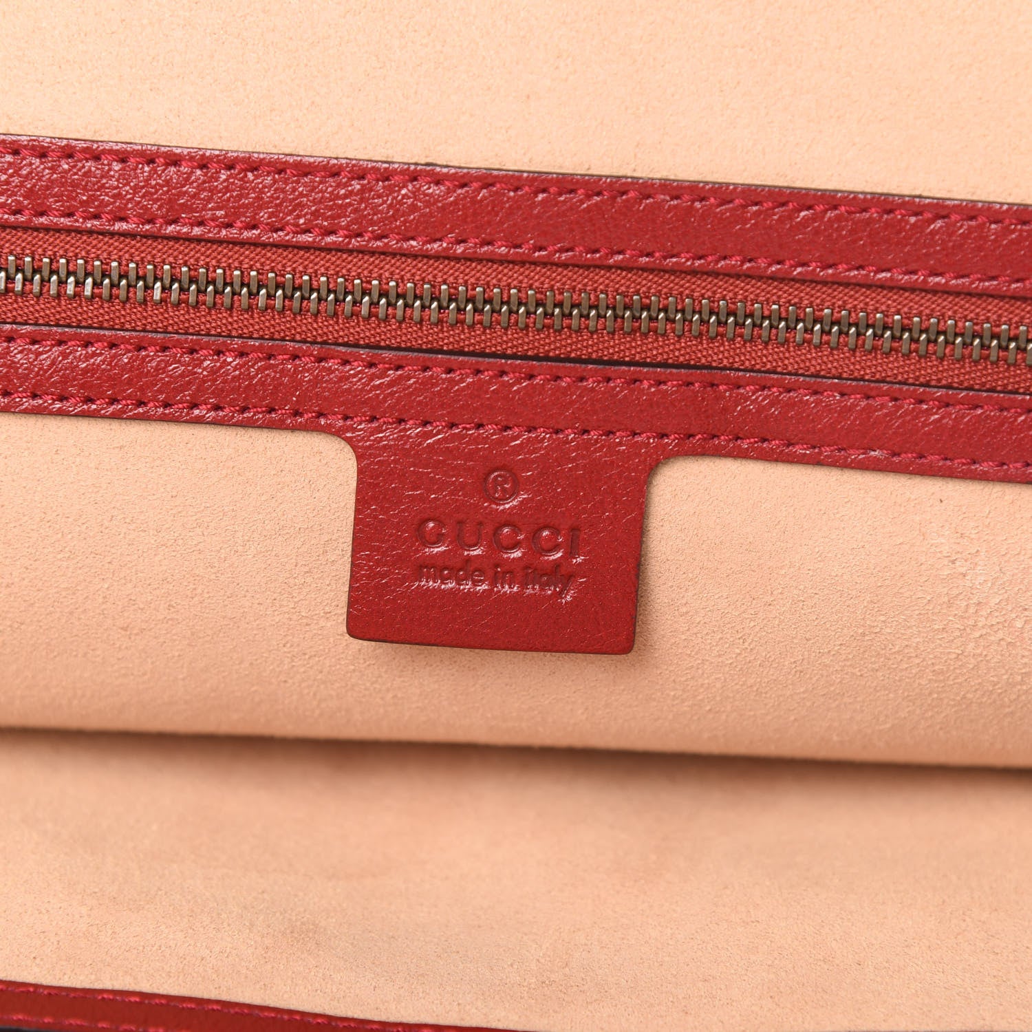 Gucci Calfskin Large Re(Belle) Top Handle Bag Red 6 of 11