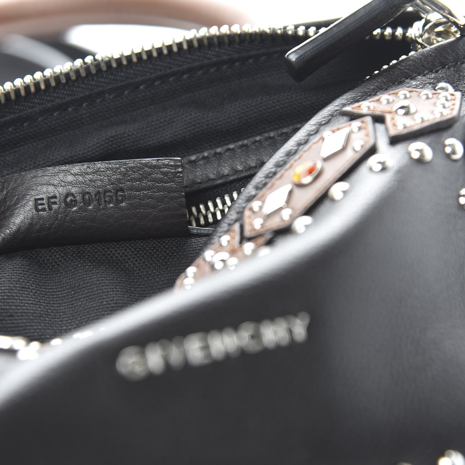 Givenchy Calfskin Small Studded Pandora Black Brown 9 of 10