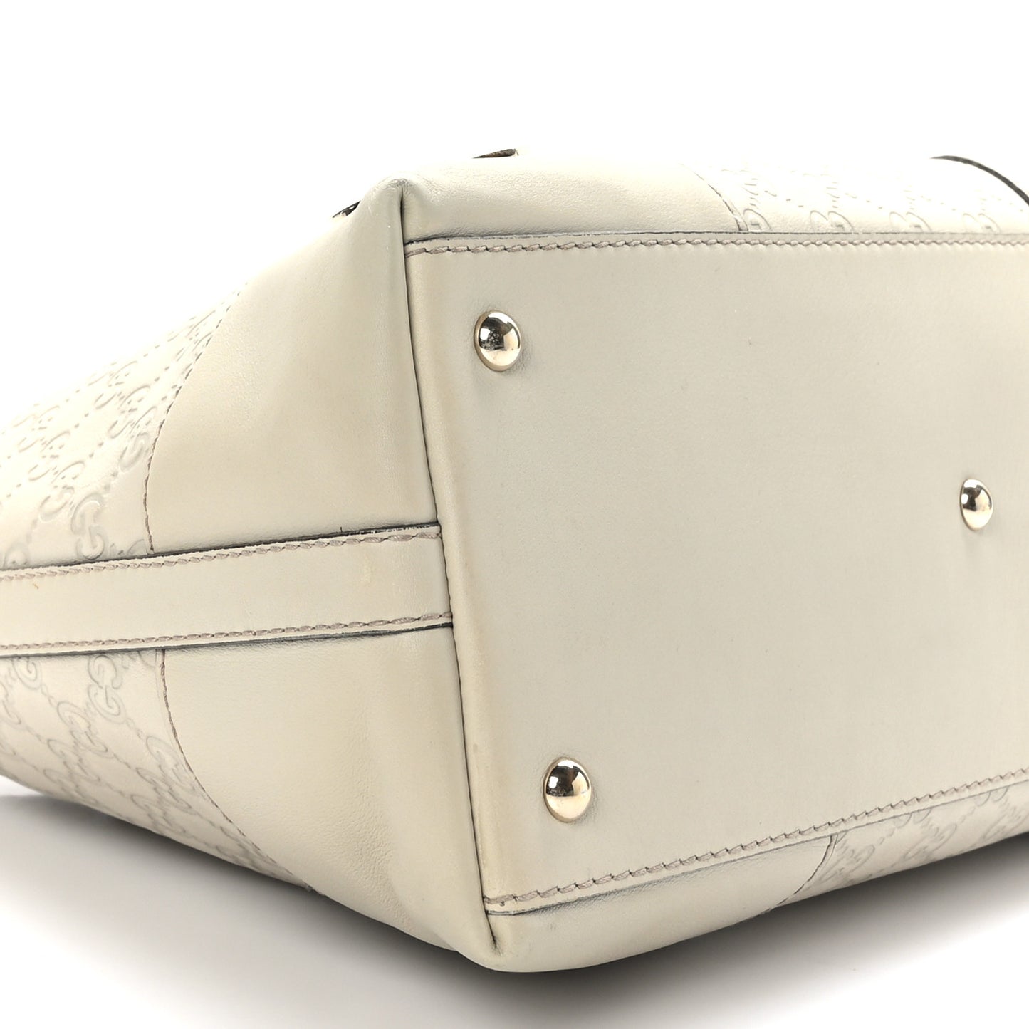 Guccissima Medium Lovely Heart Hobo Off White