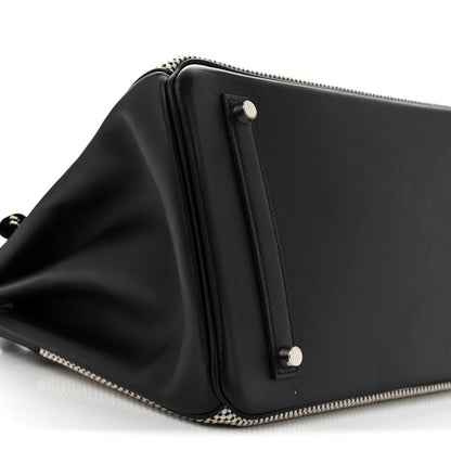 Hermes Toile Swift Birkin 35  Natural Black 8 of 12