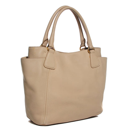 Prada Vitello Daino Side Pocket Hobo Sabbia 3 of 10