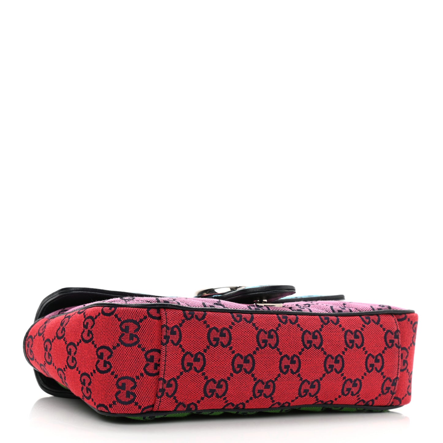 Monogram Multicolor Matelasse Diagonal Small GG Marmont Shoulder Bag Light Blue Pink Blue Green Red