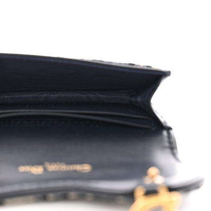 Christian Dior Oblique Saddle Card Holder Blue 5 of 11