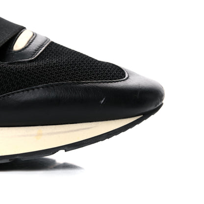 Balenciaga Mesh Calfskin Neoprene Suede Mens Race Runner Sneakers 45 Black 9 of 23