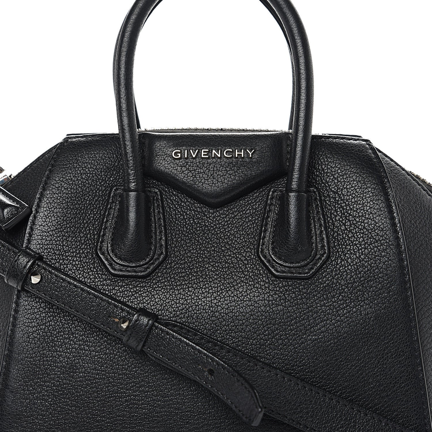 Givenchy Sugar Goatskin Mini Antigona Black 9 of 9