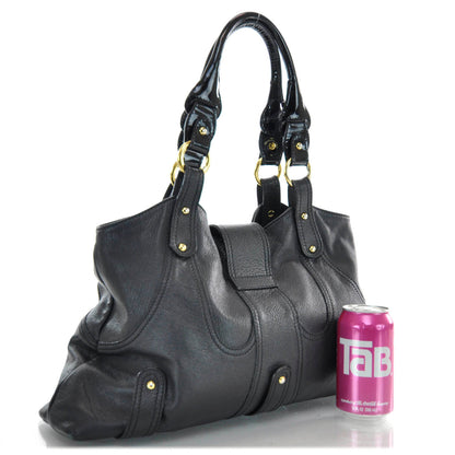 Valentino Garavani Leather Catch Hobo Black 3 of 10