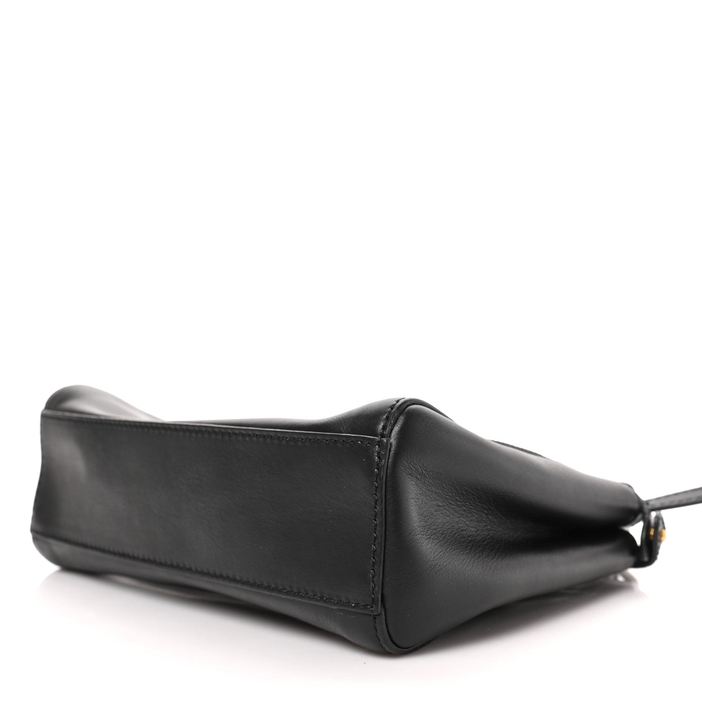 Vitello Saddle Mini Peekaboo Iconic Satchel Black