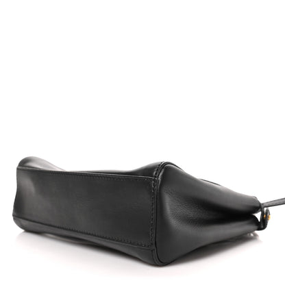 Fendi Vitello Saddle Mini Peekaboo Iconic Satchel Black 8 of 8