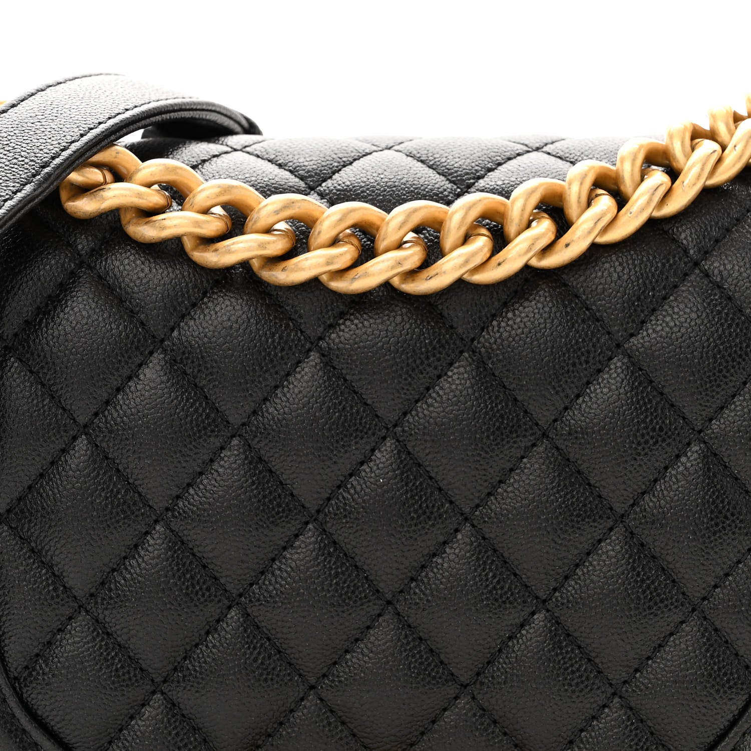 Chanel Caviar Quilted Small Boy Messenger Bag Black 8 of 10