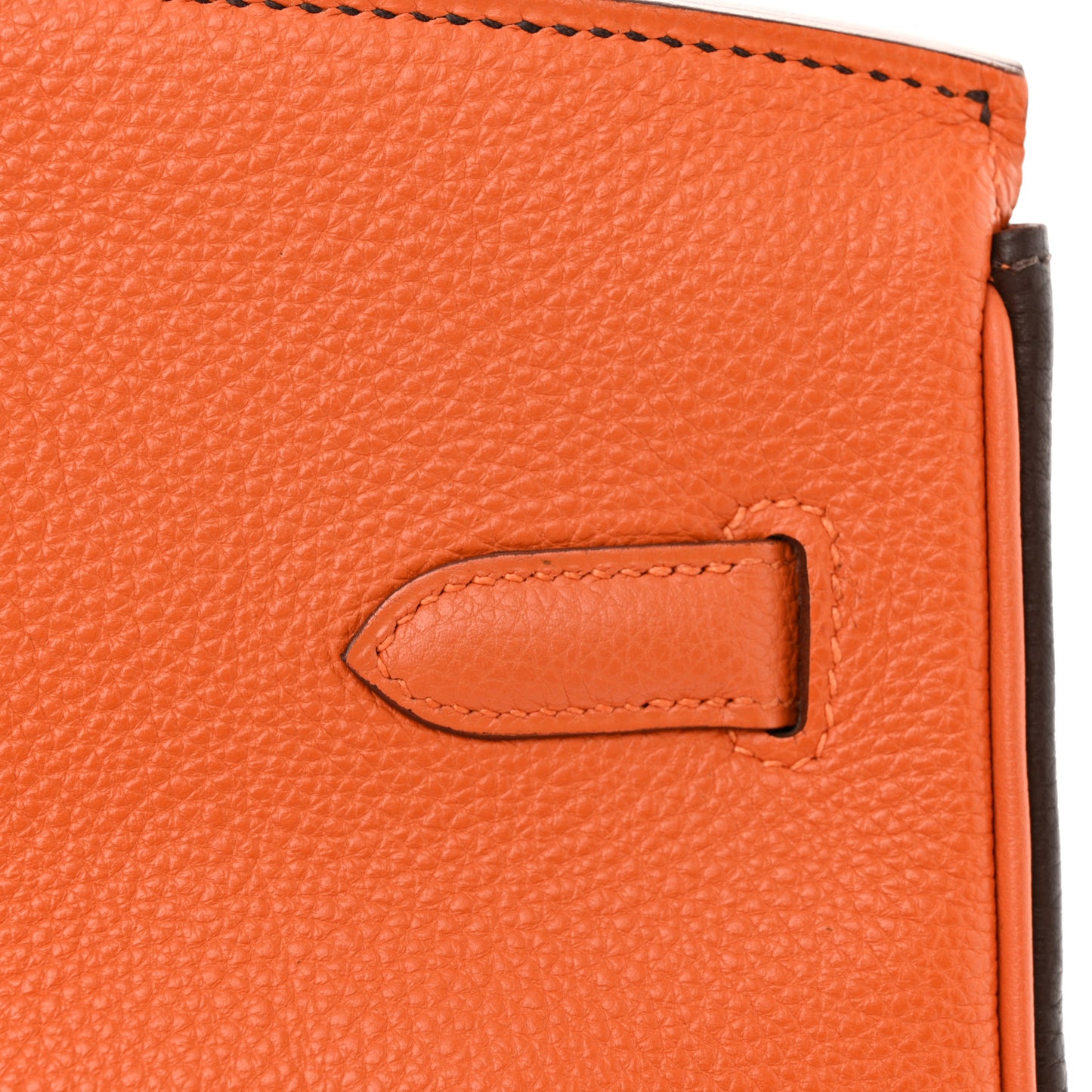 Togo Bi-Color Birkin 35 Chocolate Orange