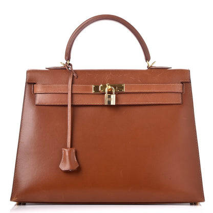 Hermes Box Kelly Sellier 35 Noisette 1 of 38