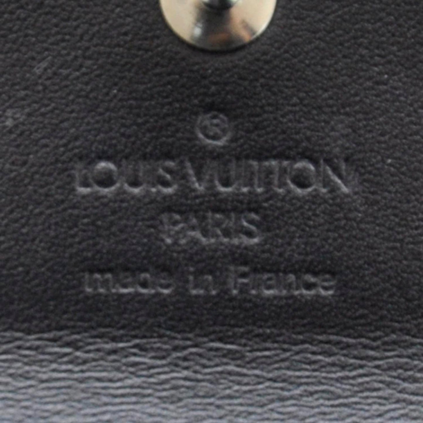 Satin Monogram Porte-Monnaie Snap Wallet Black