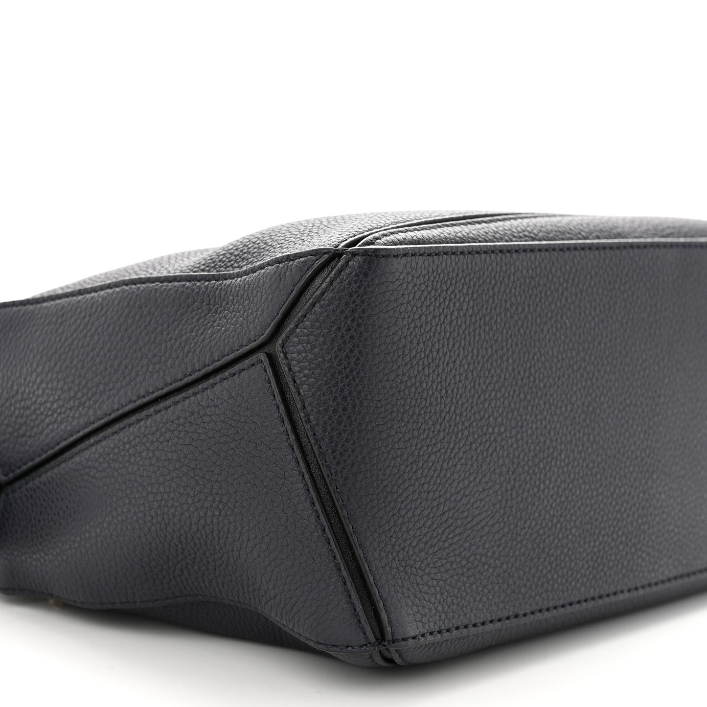 Calfskin Small Puzzle Bag Midnight Blue Black