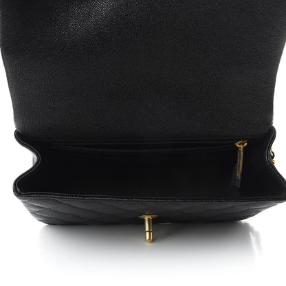 Chanel Caviar Quilted Mini Top Handle Rectangular Flap Black 7 of 9