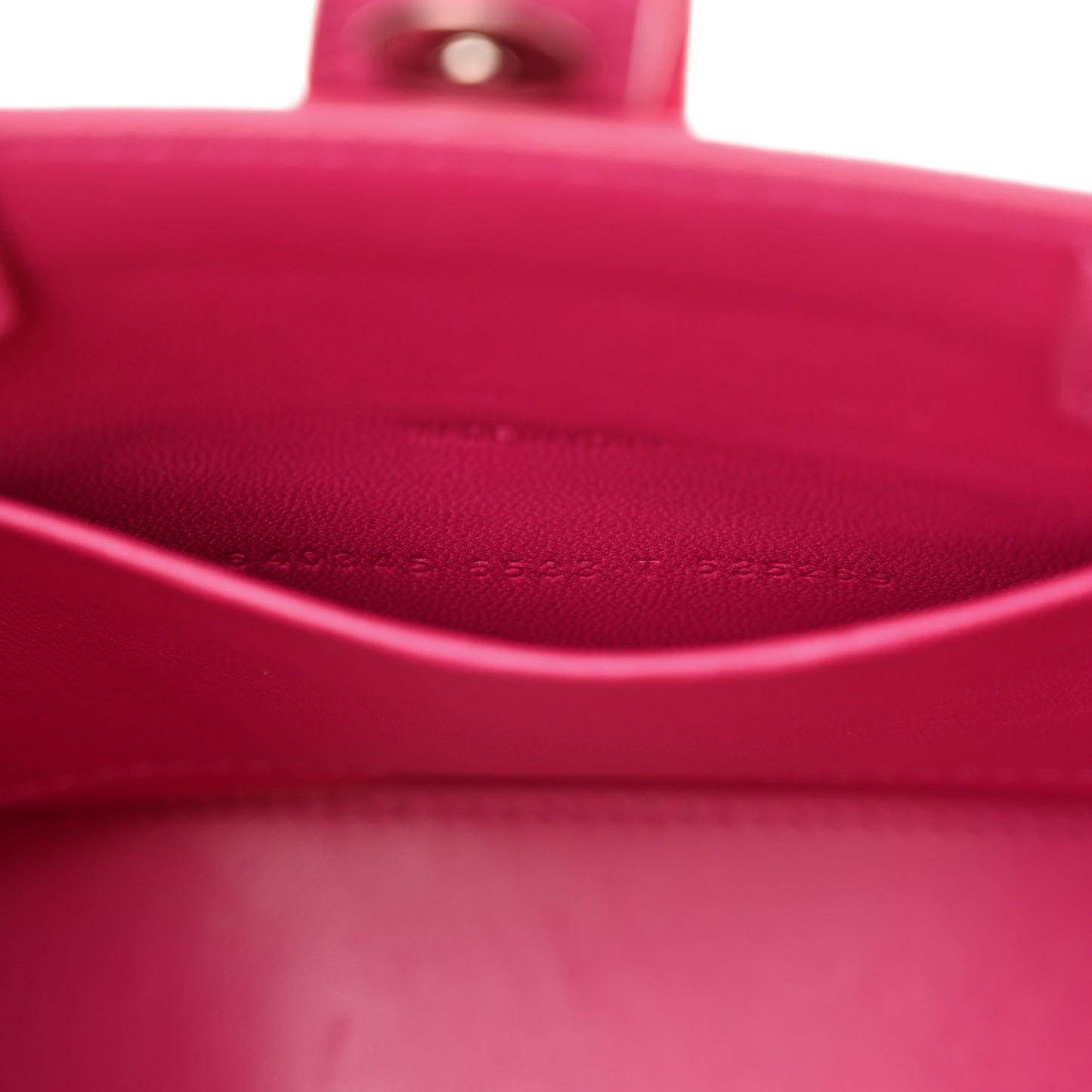 Grained Calfskin XXS Hourglass East West Tote Pink