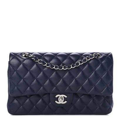 Chanel Caviar Quilted Medium Double Flap Navy 1 of 4