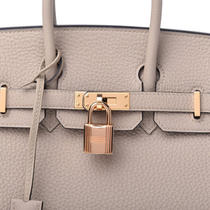 Hermes Togo Birkin 25 Gris Tourterelle 10 of 11