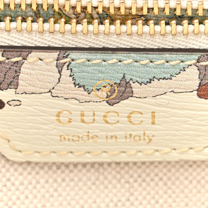 Gucci New Shangai Calfskin Tiger Savanah Small Jackie 1961 Hobo Chalky White Multicolor 6 of 10