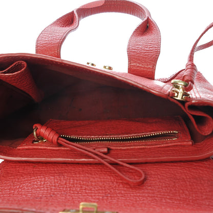 3.1 Phillip Lim 3.1 Textured Calfskin Mini Pashli Satchel Red 5 of 14