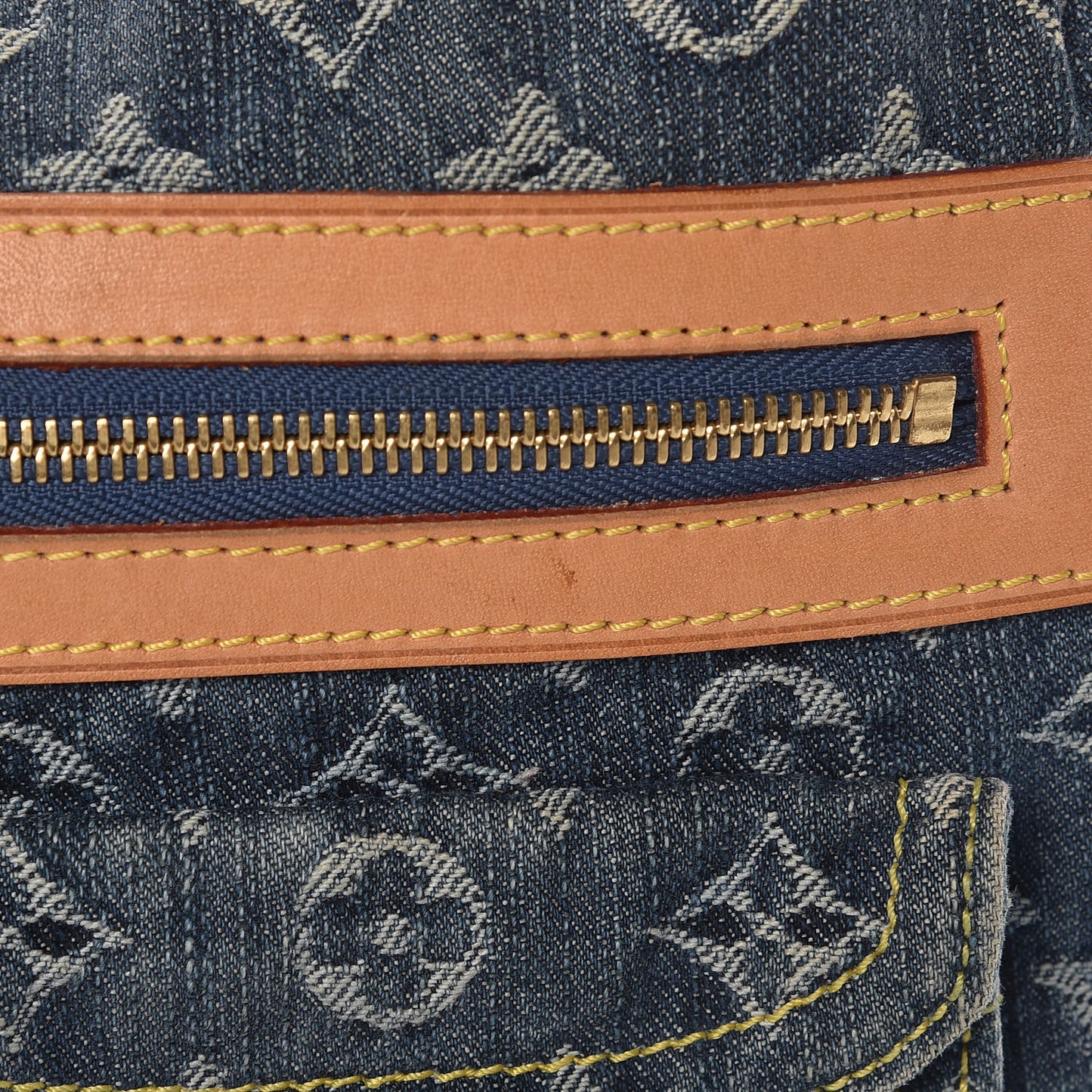 Monogram Denim Baggy PM Blue