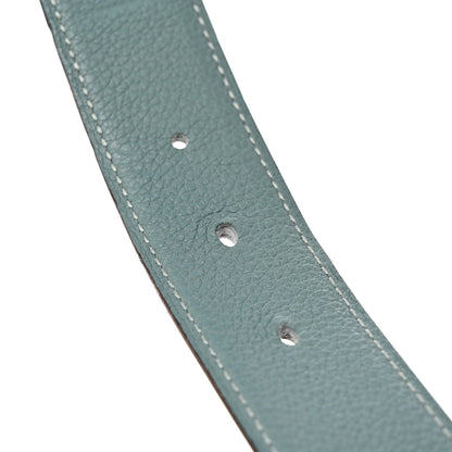 Hermes Box Togo 32mm Belt Strap 105 42 Graphite Ciel 6 of 12