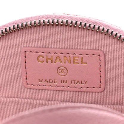 Chanel Caviar Quilted Round Handle With Care Vanity With Chain Pink 7 of 12