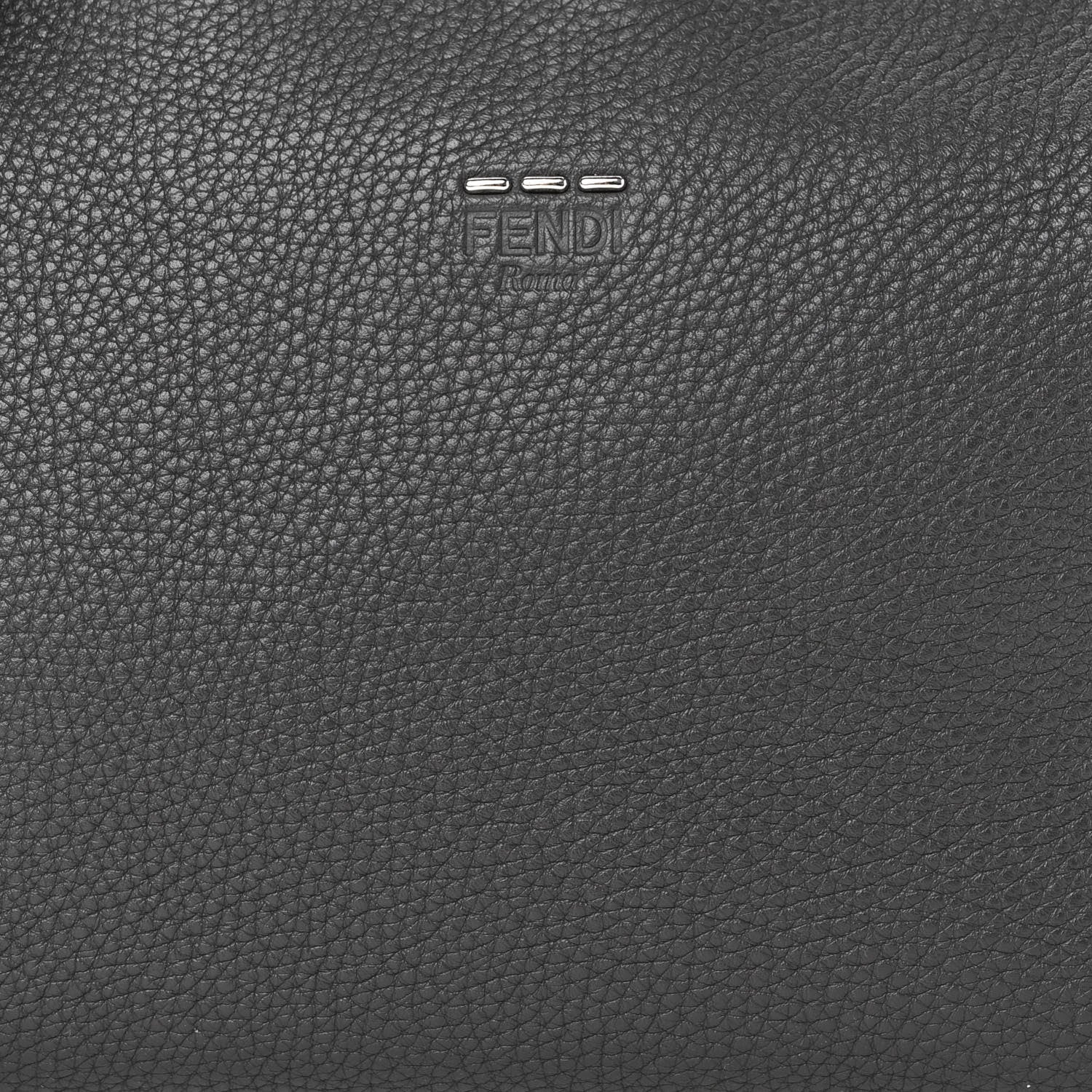 Fendi Cuoio Romano Selleria Lei Boston Tote Asfalto 8 of 11