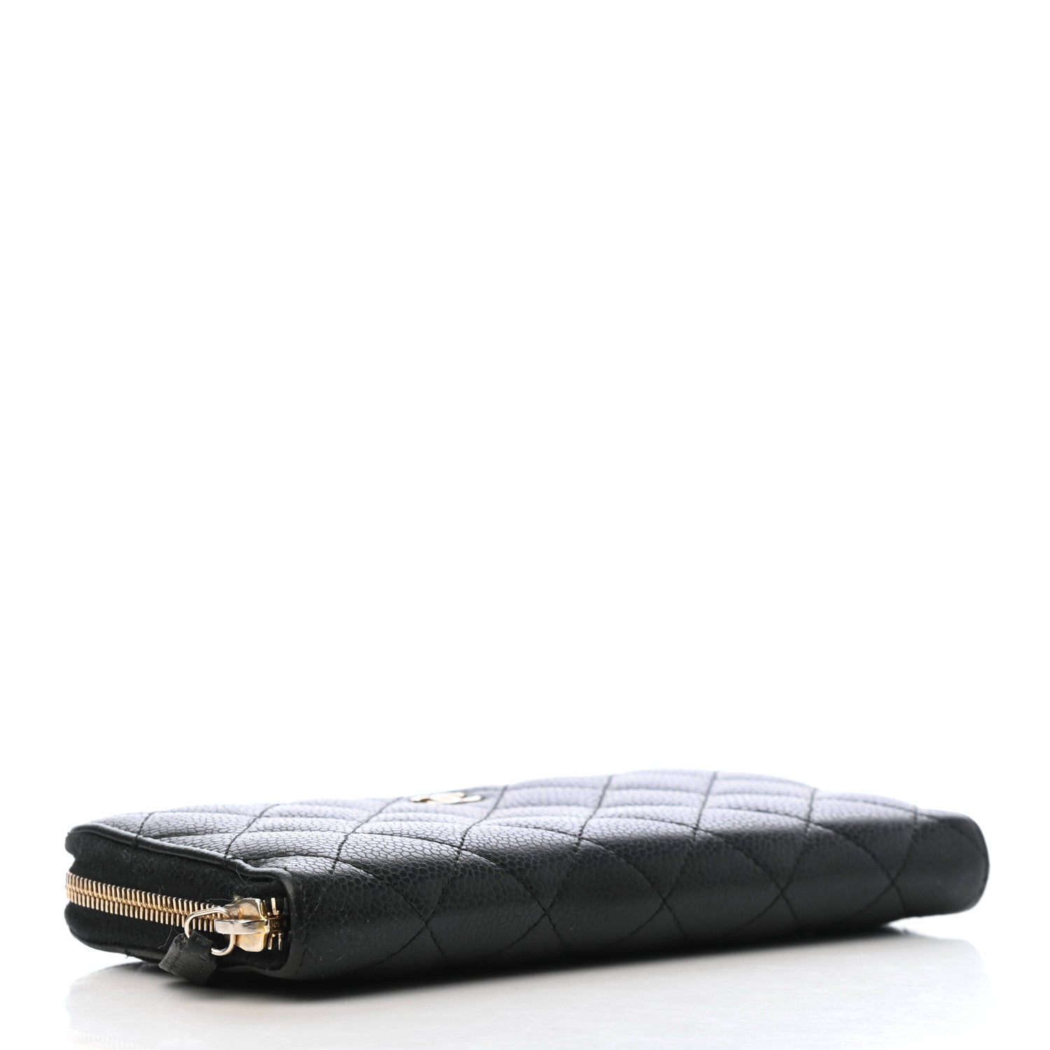 Chanel Caviar Quilted Large Gusset Zip Around Wallet Black 4 of 8