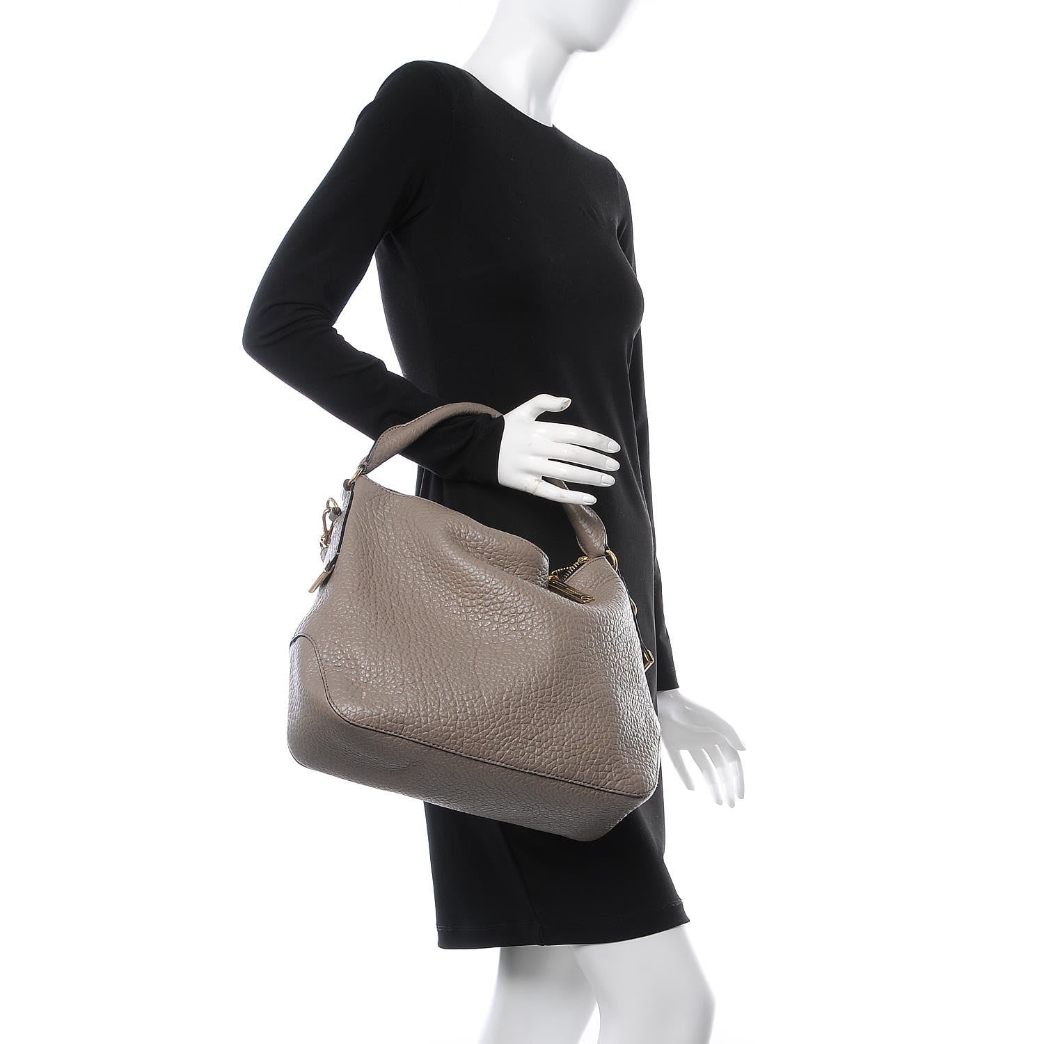 Burberry Heritage Grain Small Ledbury Hobo Pale Taupe 2 of 15