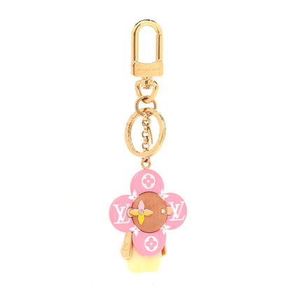 Louis Vuitton Giant Monogram Vivienne Bag Charm Key Holder Rose 1 of 5