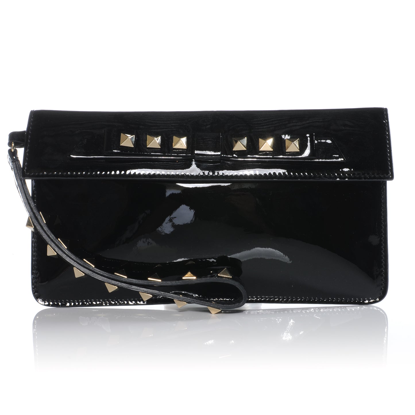 Patent Rockstud Clutch Black