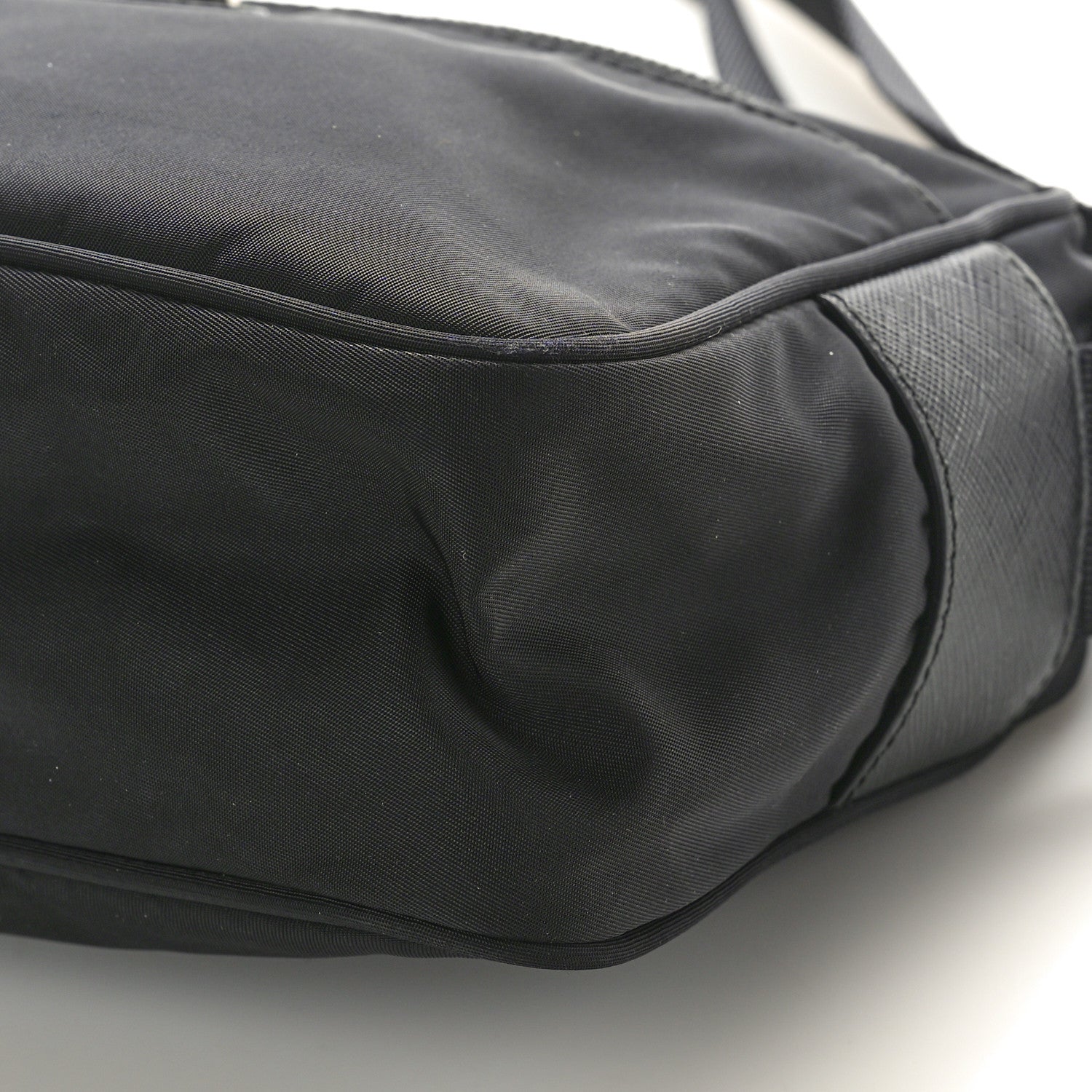 Prada Tessuto Nylon Triangle Shoulder Bag Black 10 of 10