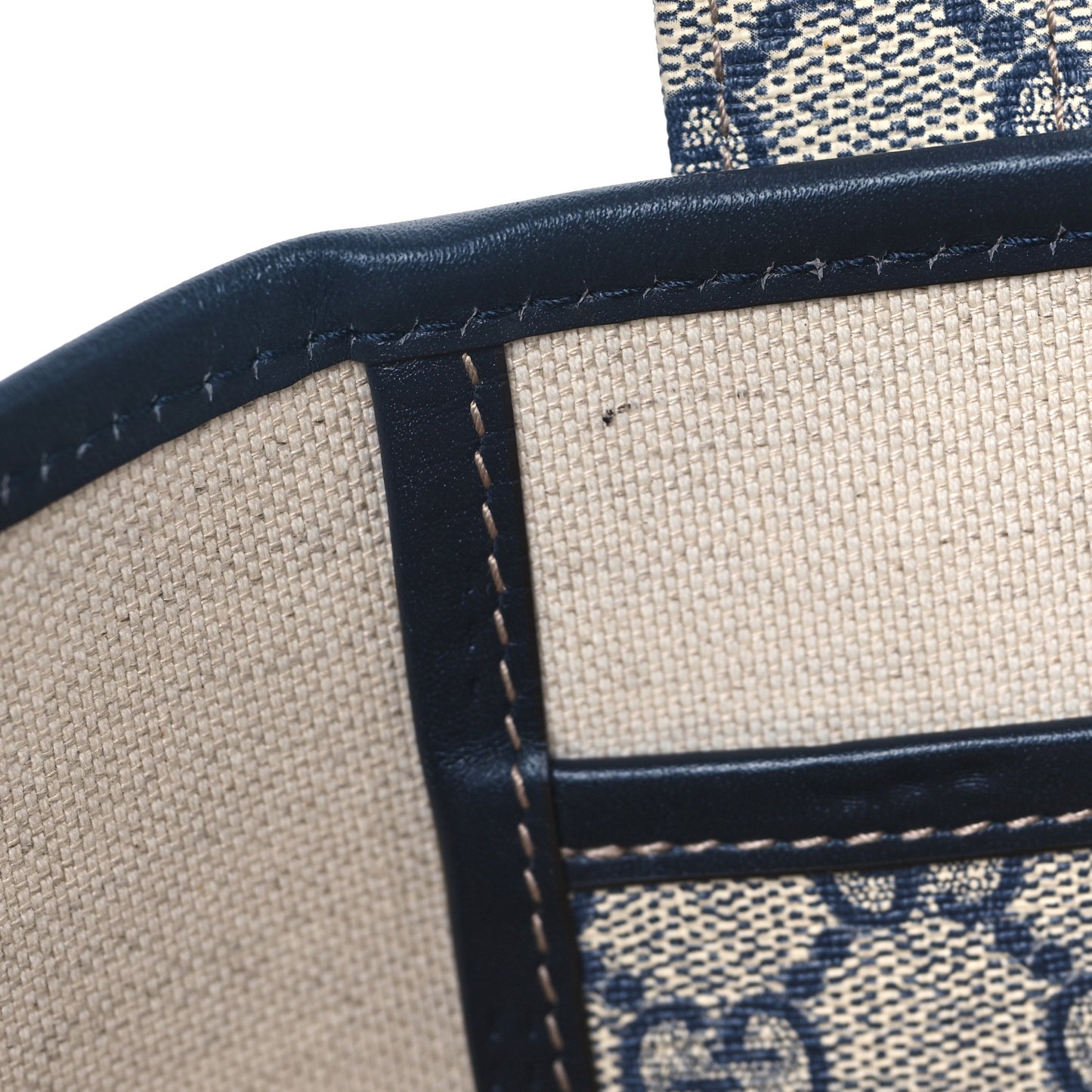 GG Plus Monogram Medium Signature Web Loop Tote Navy