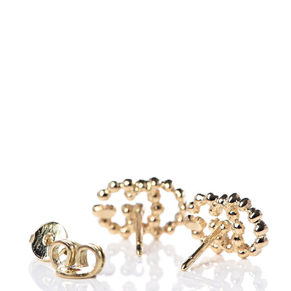 Gucci 18K Yellow Gold Sapphire Topaz Tsavorite Citrine Running G Stud Earrings 3 of 4