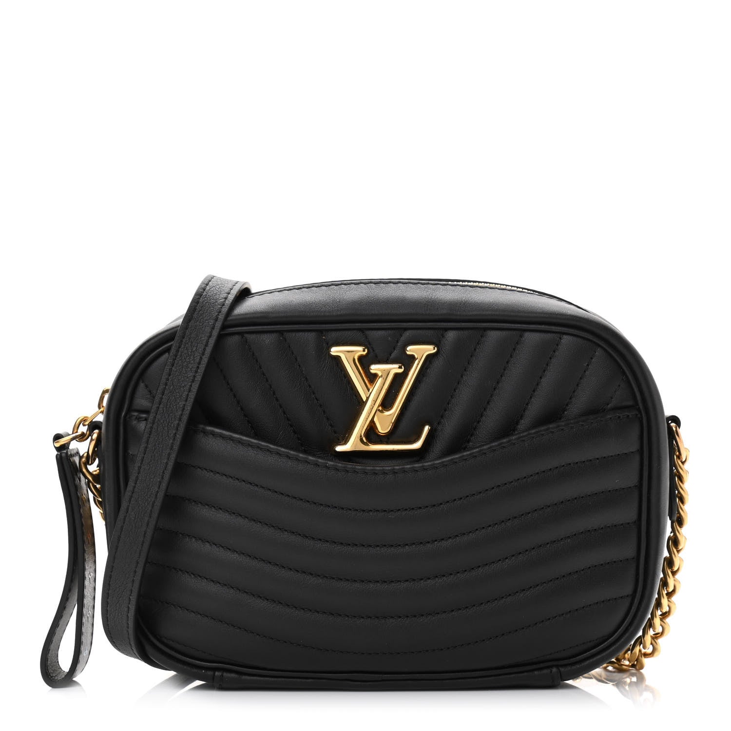 Louis Vuitton Calfskin New Wave Camera Bag Black 1 of 9