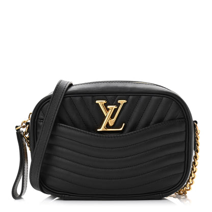 Louis Vuitton Calfskin New Wave Camera Bag Black 1 of 9