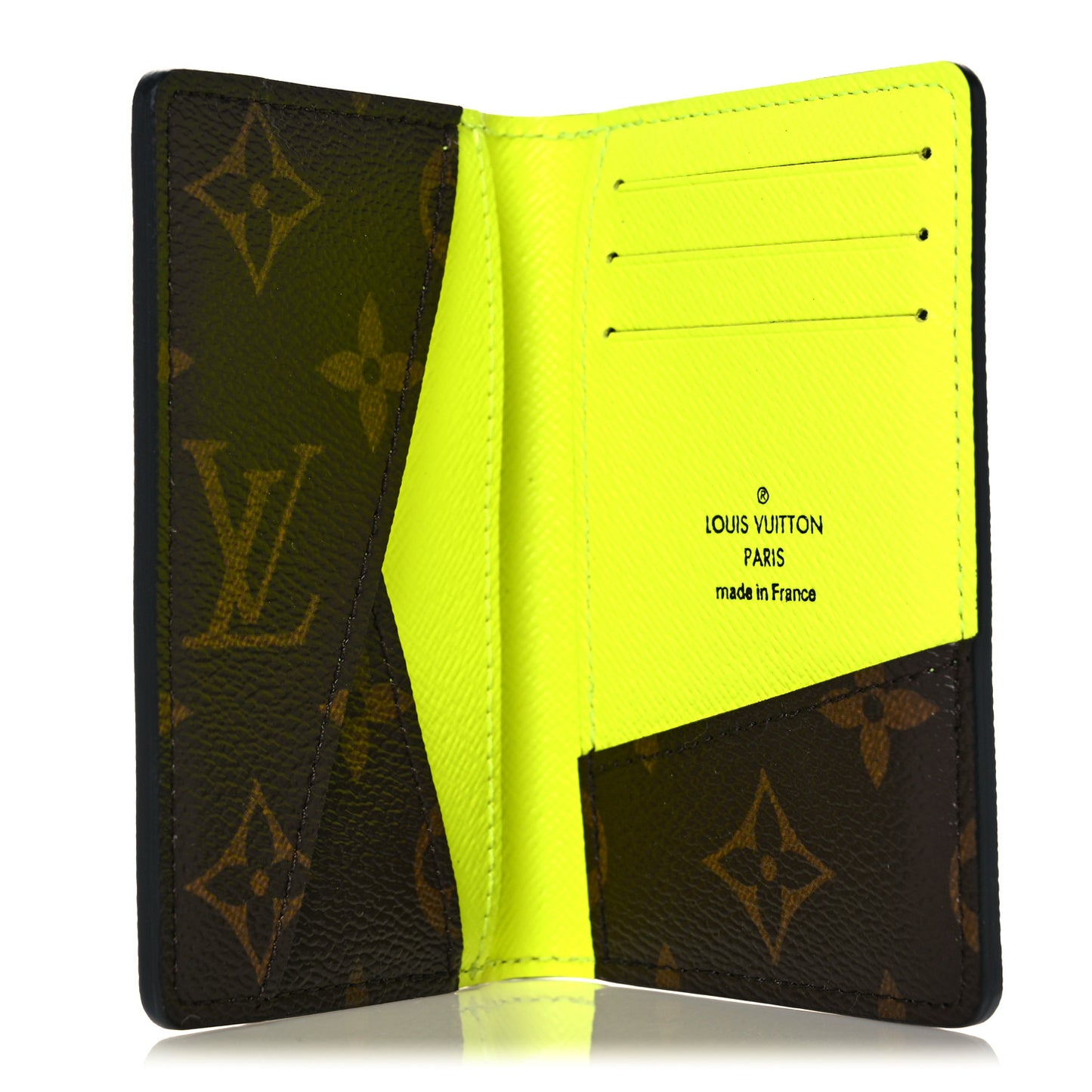 Monogram Pocket Organizer NM Yellow