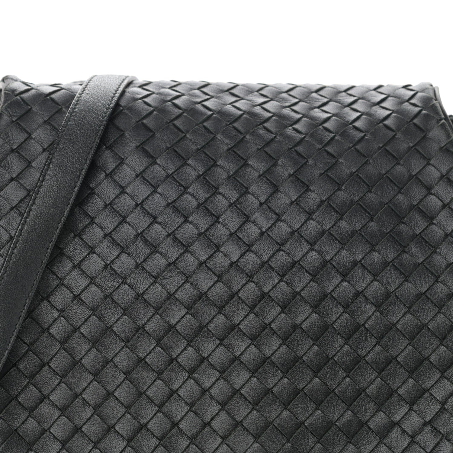 Bottega Veneta Nappa Intrecciato Messenger Bag Black 7 of 9
